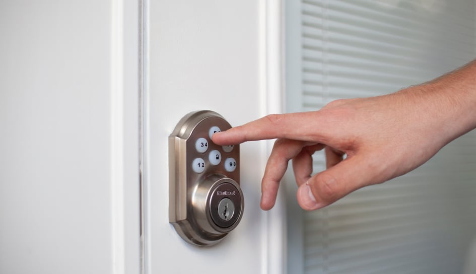 ADT smartlock on a Lynchburg home